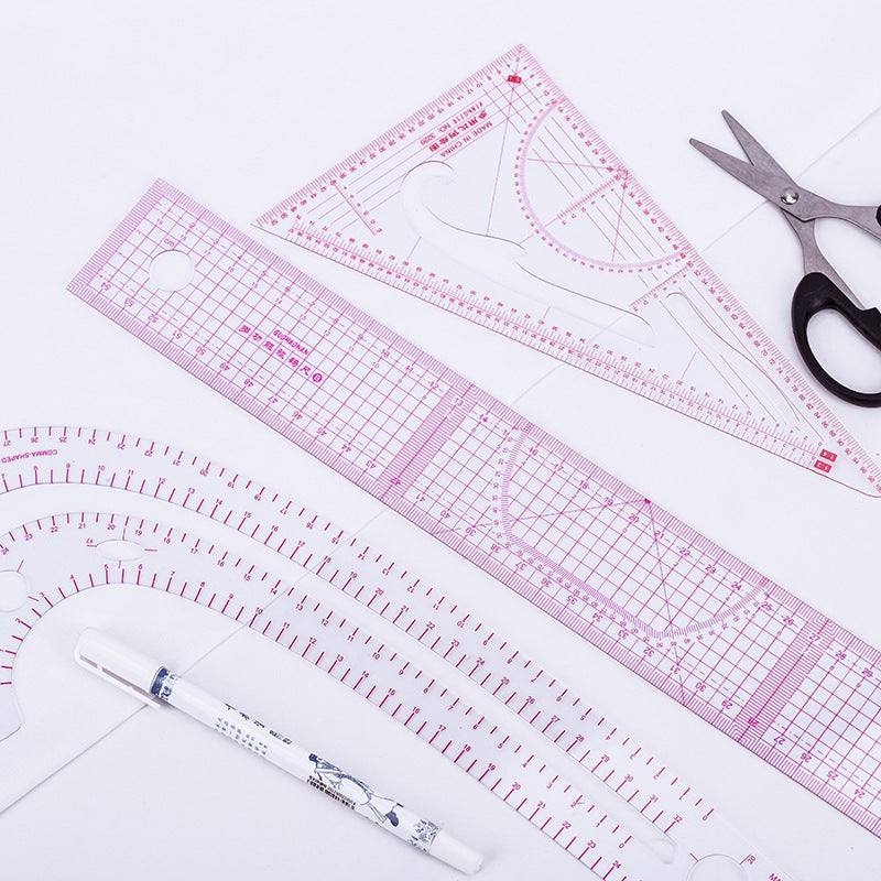 Pink Sewing Curve Rulers
