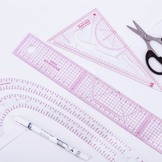Pink Sewing Curve Rulers