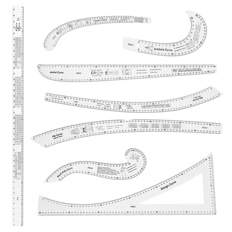 Clear Sewing Curve Rulers