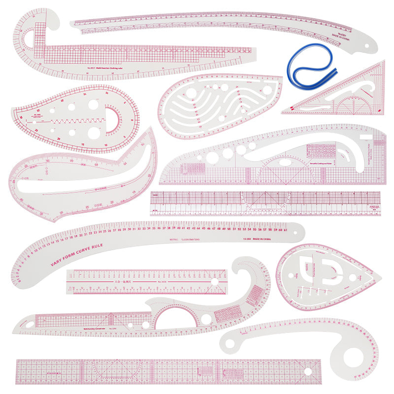 Drafting and French Curve Ruler Set