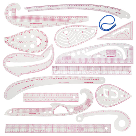 Drafting and French Curve Ruler Set