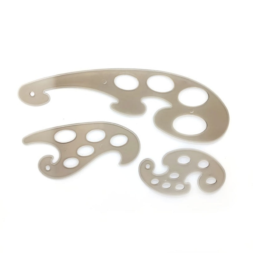 Brown French Curve Templates