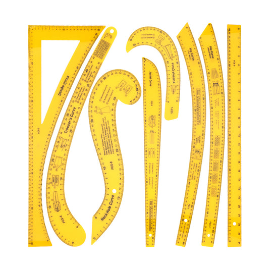 Yellow Sewing Curve Rulers