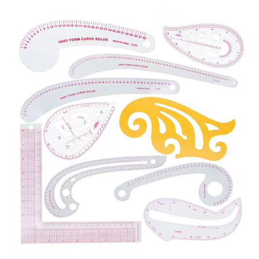 French Curve and Tailoring Ruler Set
